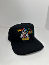 Load image into Gallery viewer, Vintage Mickey Mouse Why So Serious 1990s Disney Snapback Hat
