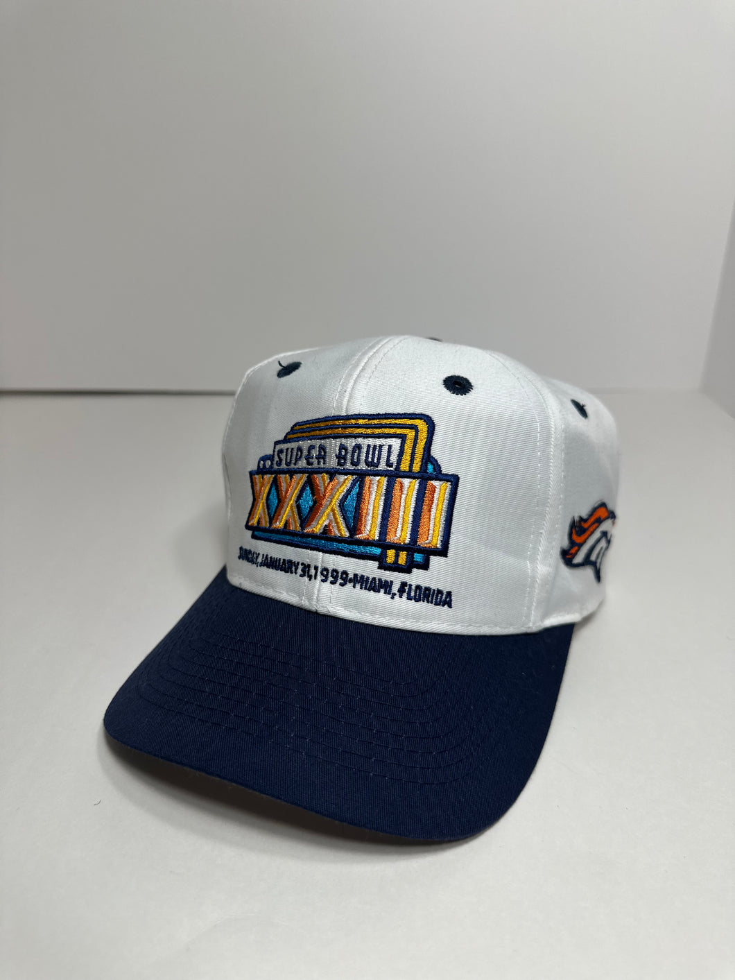 Vintage Super Bowl XXXIII 1999 Denver Broncos Snapback Hat