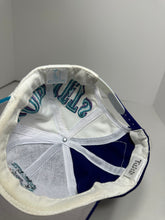 Load image into Gallery viewer, Vintage Charlotte Hornets Drew Pearson Swirl 1990s Snapback Hat
