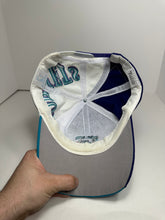 Load image into Gallery viewer, Vintage Charlotte Hornets Drew Pearson Swirl 1990s Snapback Hat
