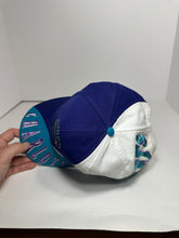 Load image into Gallery viewer, Vintage Charlotte Hornets Drew Pearson Swirl 1990s Snapback Hat
