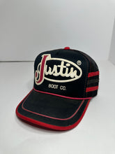 Load image into Gallery viewer, Vintage Justin Boot Co 3 Stripe 1990s Snapback Hat

