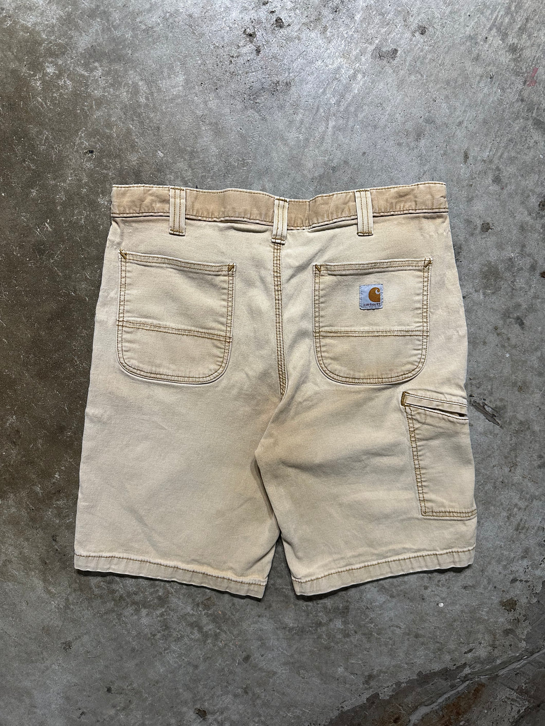 Carhartt Relaxed Fit Faded Canvas Shorts (35)