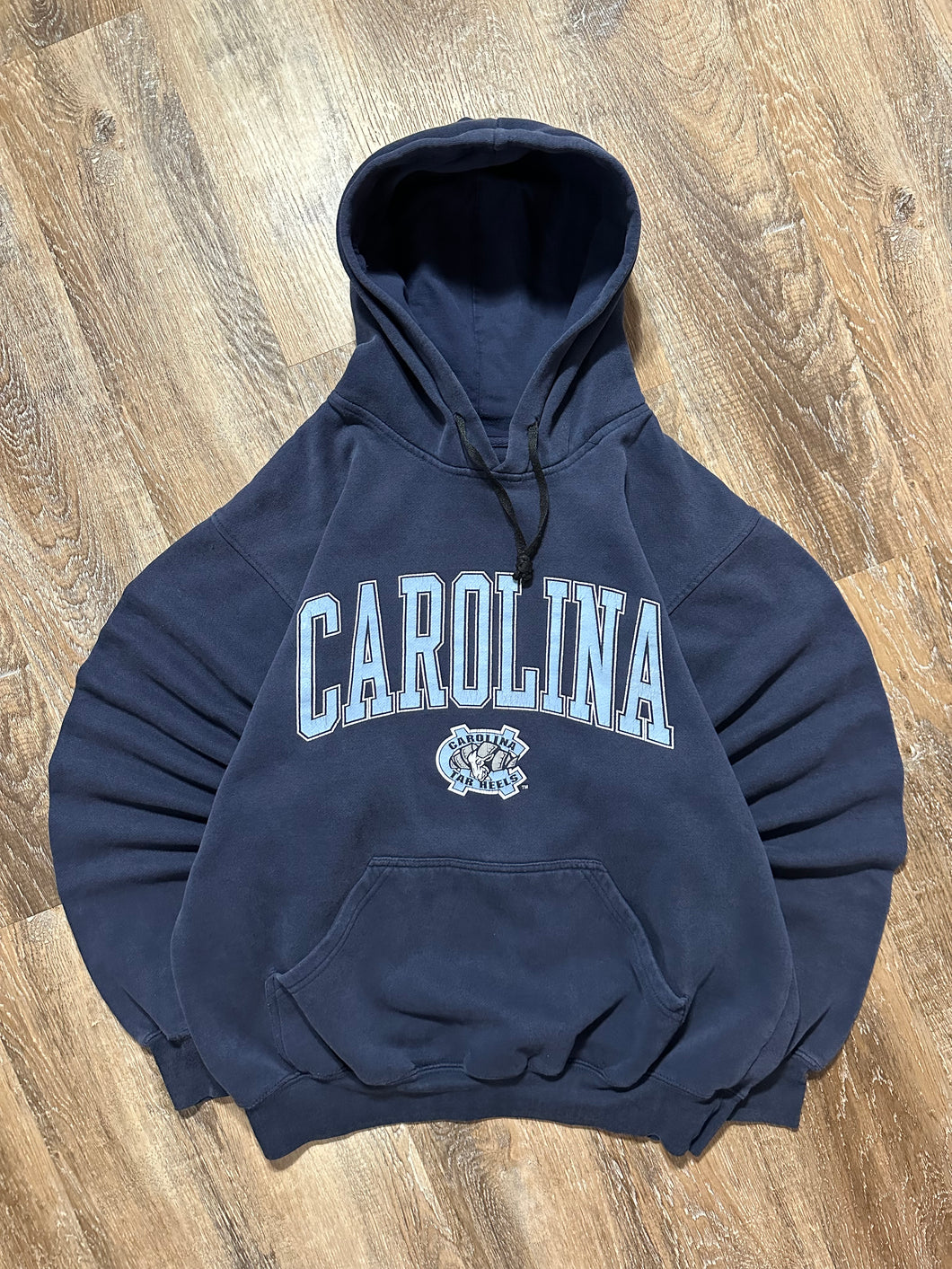 Vintage UNC Tar Heels Carolina Spell Out Soffe Pullover Hoodie (Medium)