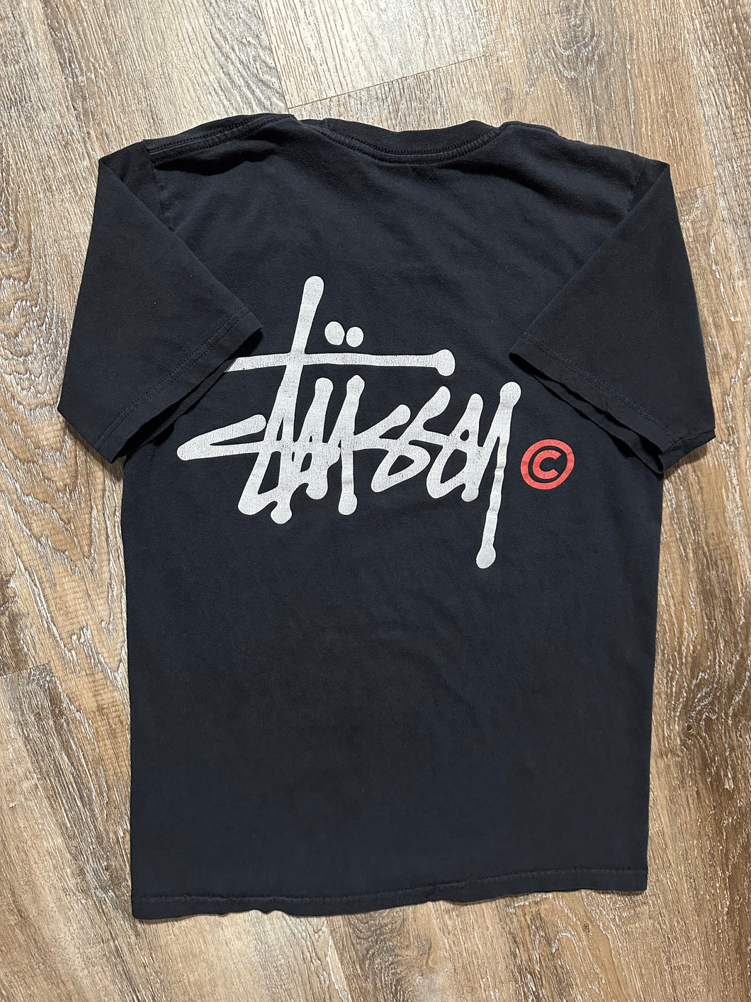 Early 2000s Stussy Big Logo T-Shirt (Small)