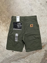 Load image into Gallery viewer, 00&#39;s Carhartt Olive Green Canvas Work Shorts (28)
