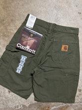 Load image into Gallery viewer, 00&#39;s Carhartt Olive Green Work Shorts (28)
