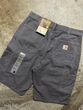 Load image into Gallery viewer, 00&#39;s Carhartt Charcoal Gray Canvas Work Shorts (33)
