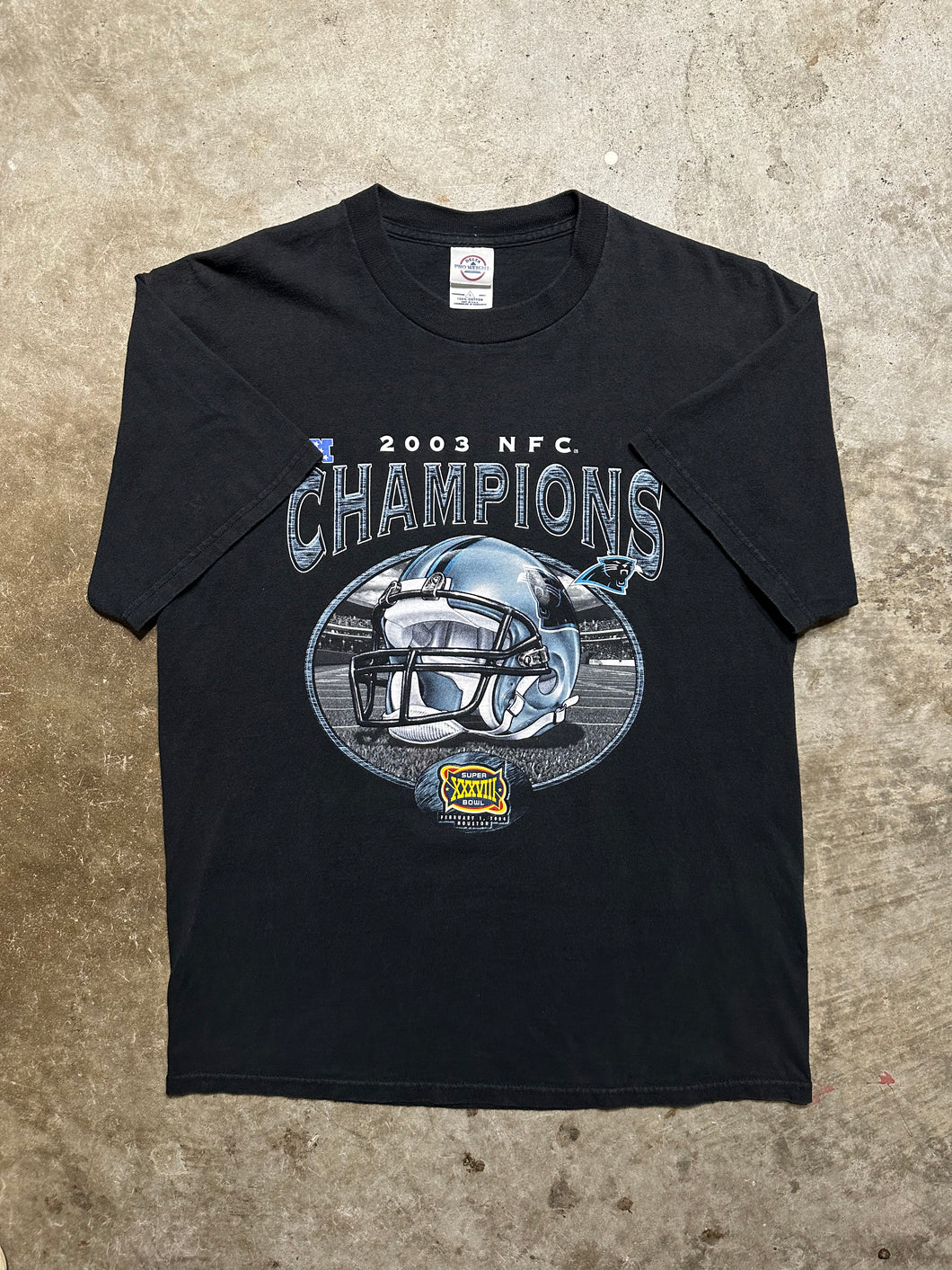 Vintage Carolina Panthers 2003 NFC Champs Tee (Large)