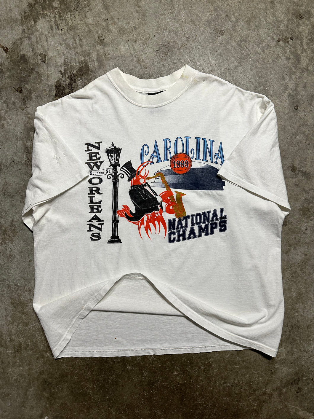 1993 UNC National Champs NOLA Tee (Boxy 2XL) + Planet Hollywood