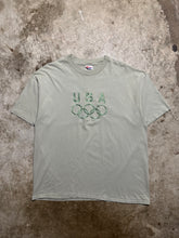 Load image into Gallery viewer, Vintage USA Olympics Green Tonal 90s Tee Shirt (XL)
