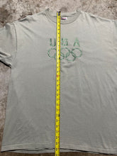 Load image into Gallery viewer, Vintage USA Olympics Green Tonal 90s Tee Shirt (XL)
