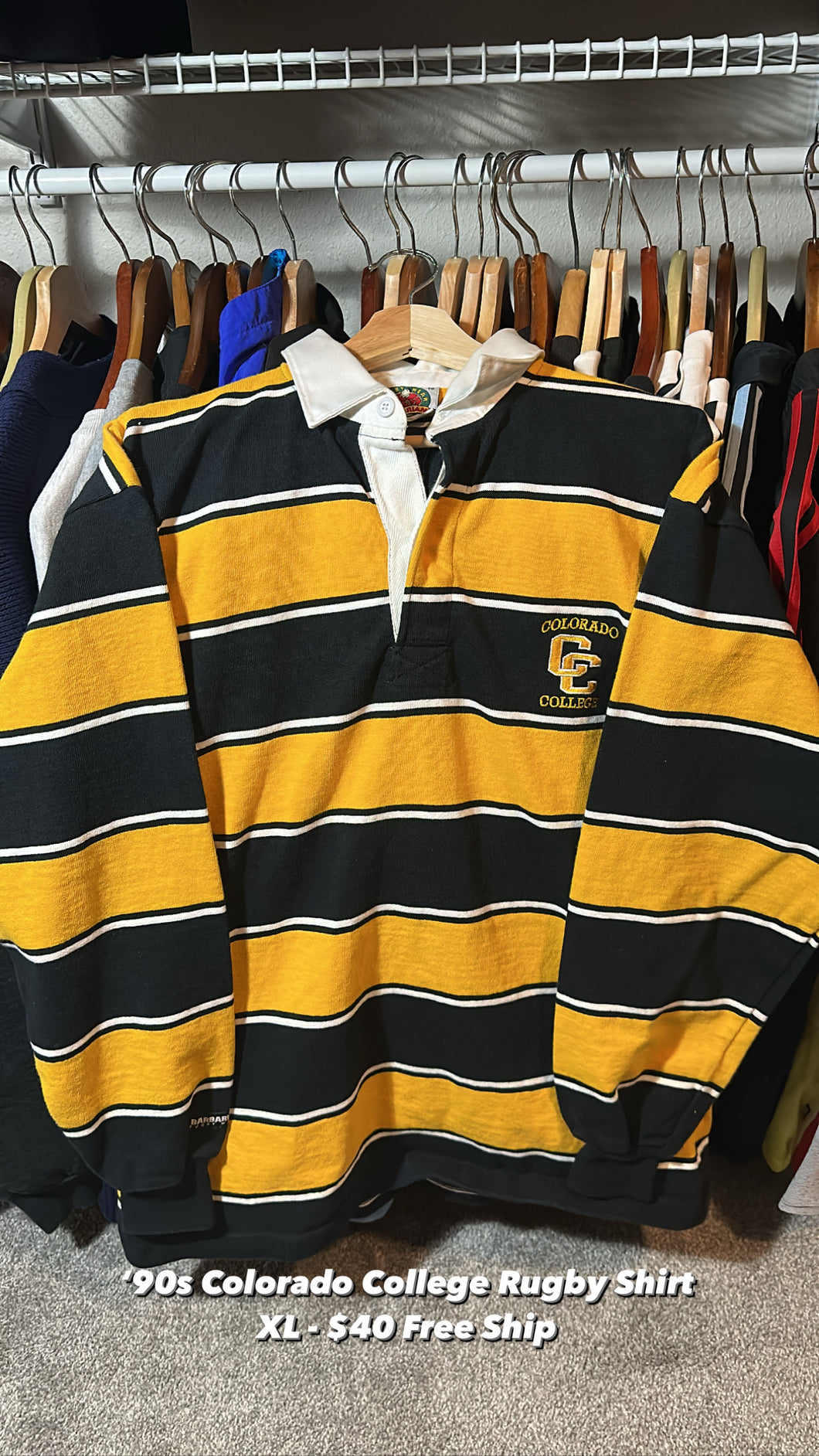 Vintage Colorado College Rugby Shirt