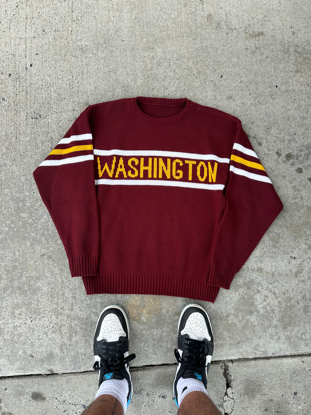 80s Redskins Spellout Sweater