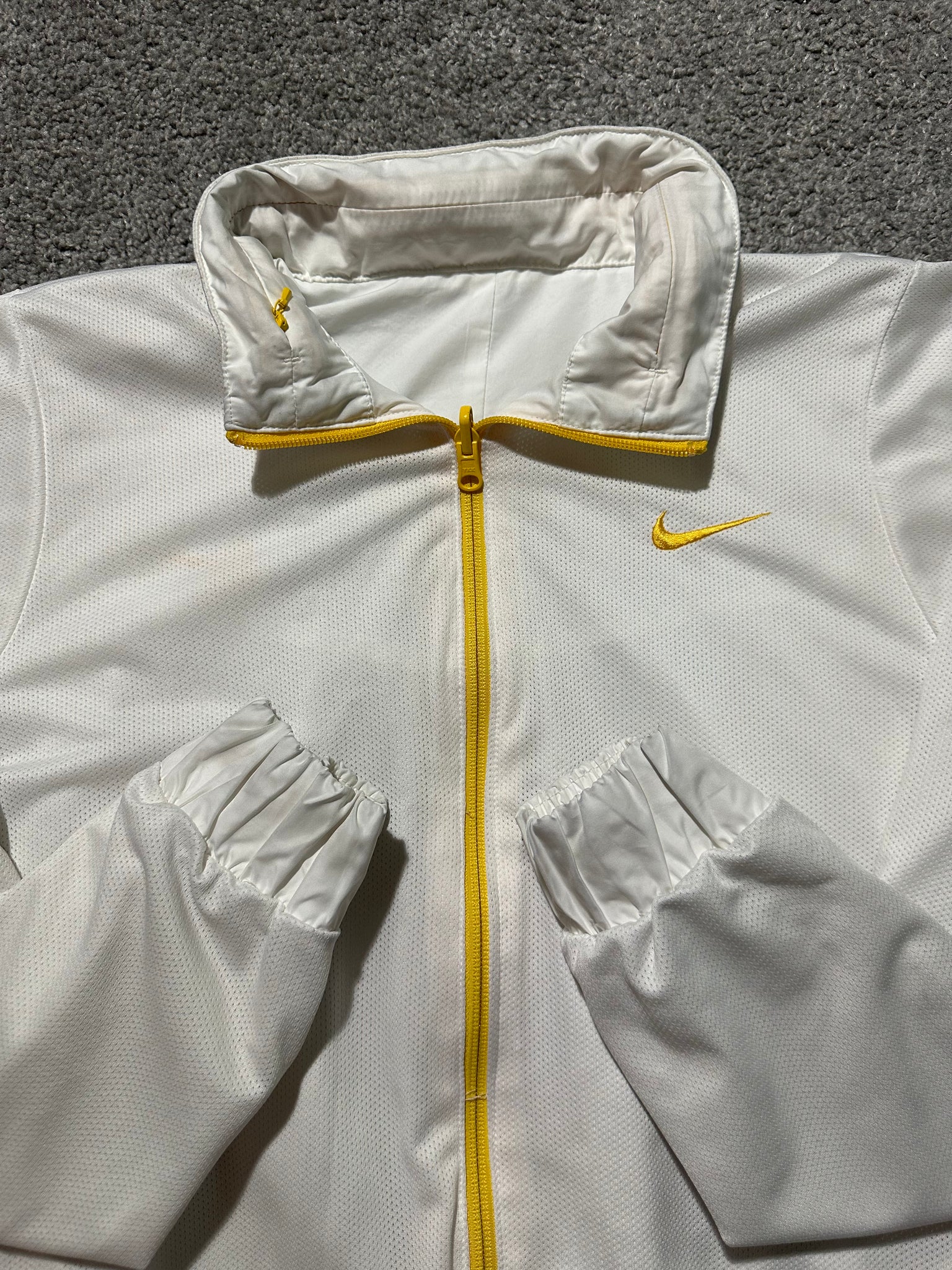 Reversible Windbreaker Nike Gold And White Windbreaker Nike Nike