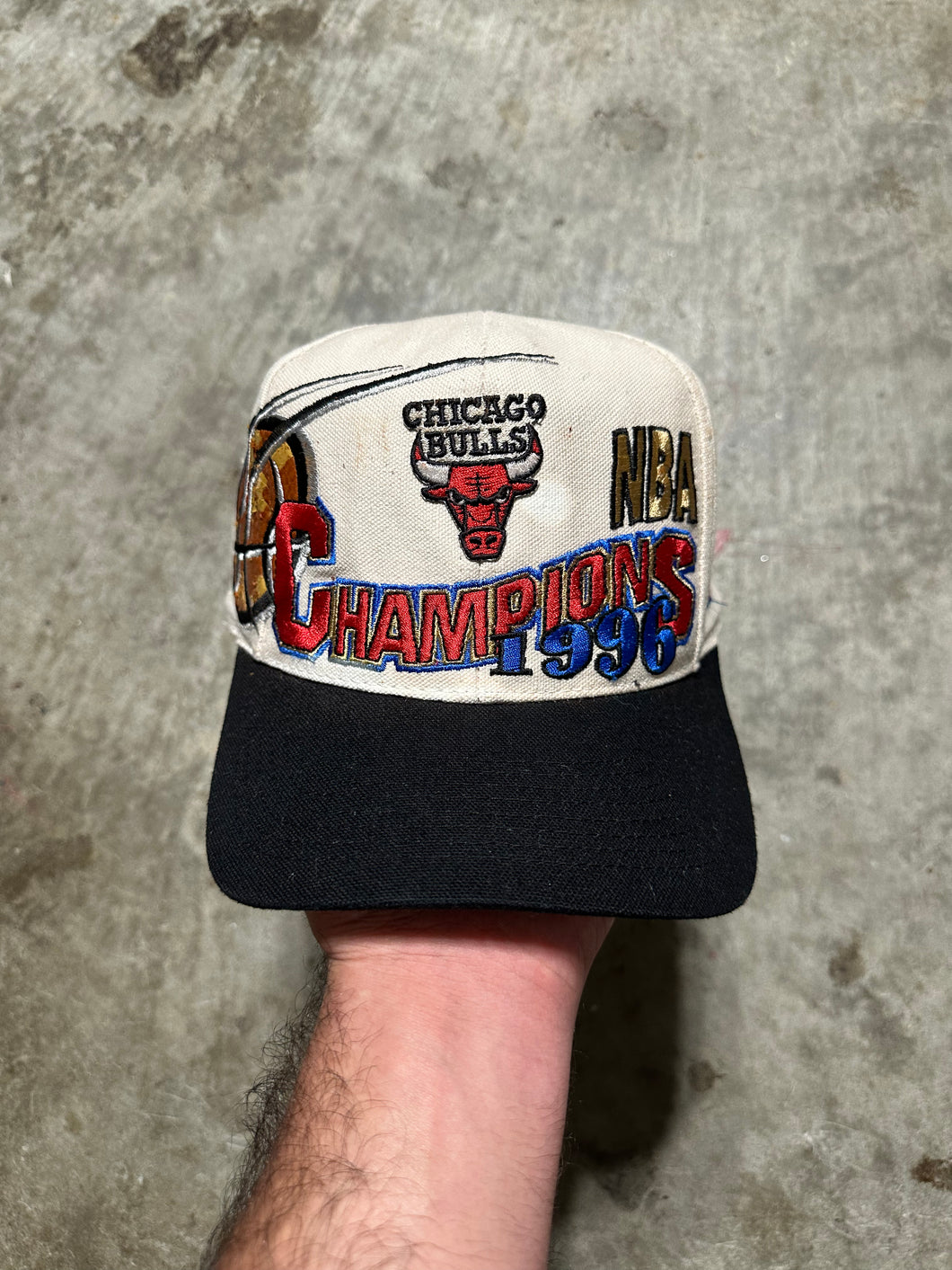 Vintage Chicago Bulls 1996 Champions SnapBack Hat