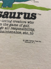 Load image into Gallery viewer, Vintage 1986 Golfasaurus Cartoon Art Tee Shirt - Large
