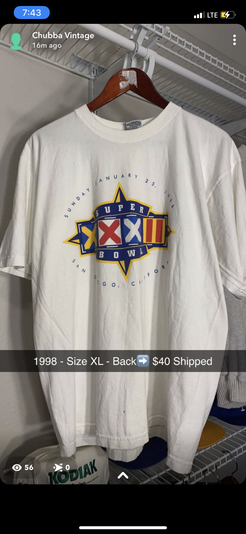 Vintage Super Bowl Miller Lite Tee - XL