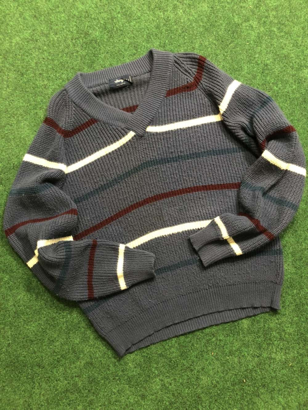 Vintage Wrangler 100% Wool V Neck Sweater - Large