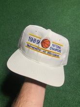 Load image into Gallery viewer, Vintage 1989 Michigan Basketball Champs SnapBack
