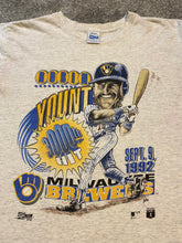 Load image into Gallery viewer, Vintage 1992 Robin Yount Milwaukee Brewers Graphic Tee Shirt - Large
