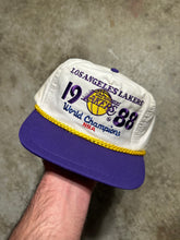 Load image into Gallery viewer, Vintage 1988 LA Lakers Rope SnapBack Hat
