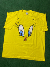 Load image into Gallery viewer, Vintage Tweety Bird Six Flags Big Face Tee - XXL
