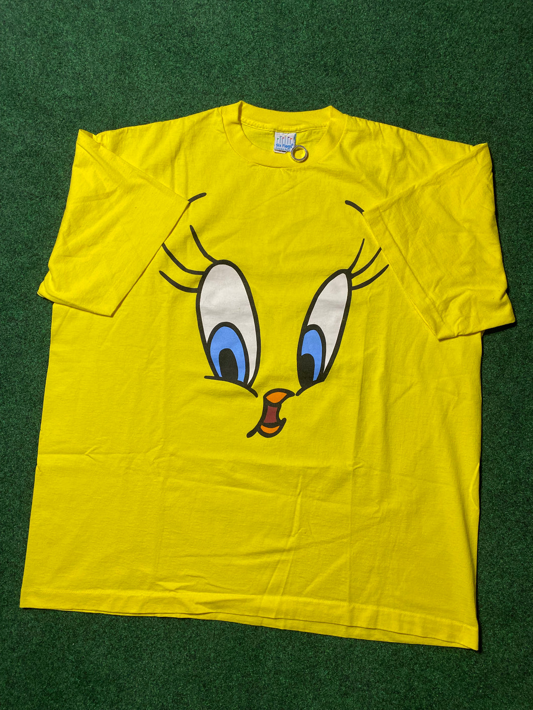 Vintage Tweety Bird Six Flags Big Face Tee - XXL